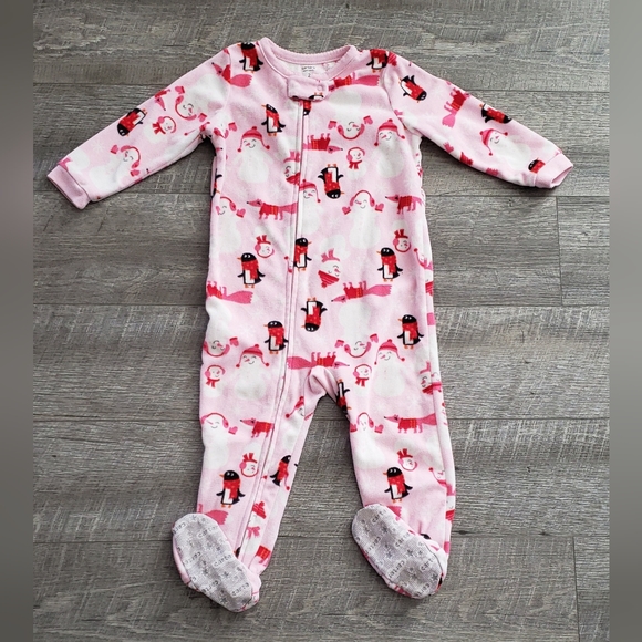 Carter's Sz 2 Fleece Zip-up Sleeper - Picture 1 of 3